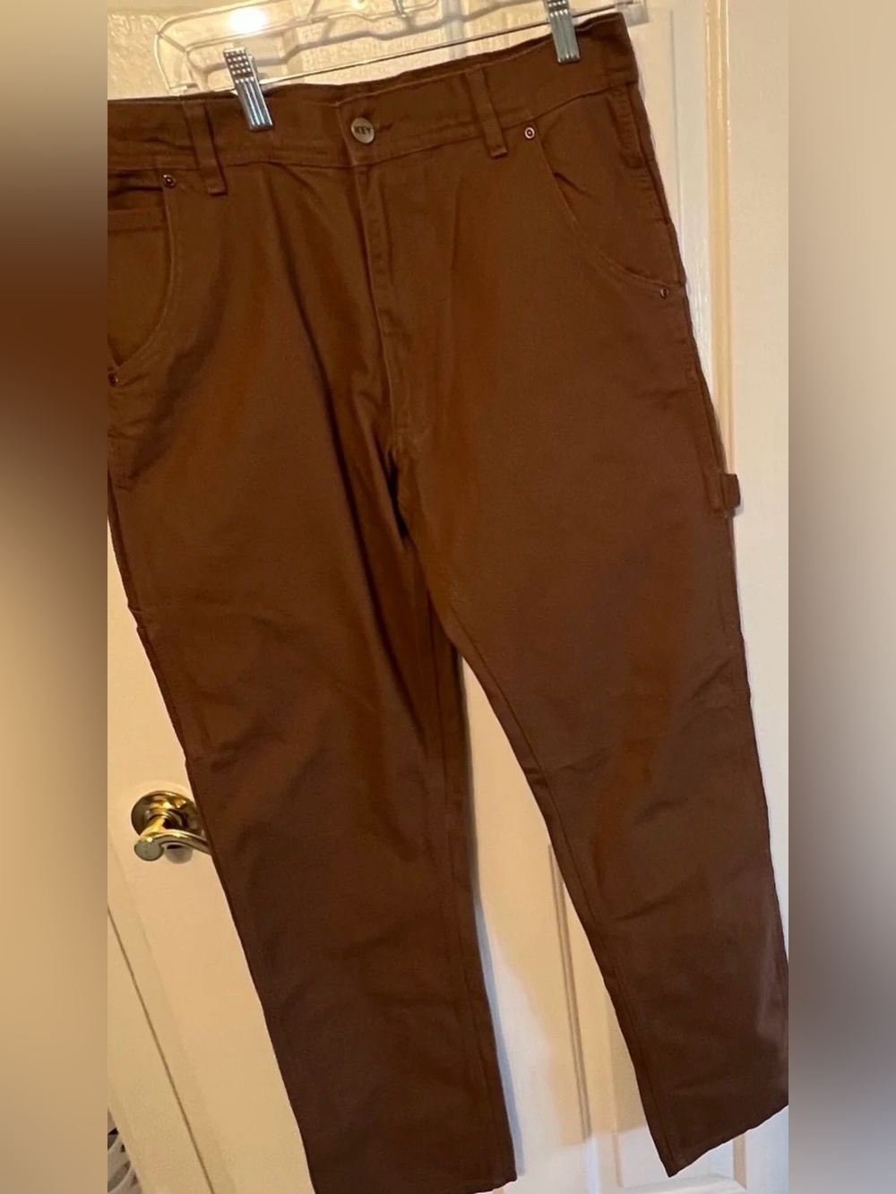 Key Men’s Duck Dungaree Work Pants 100% Cotton Relaxed Fit Size 34 X 36 NWT
